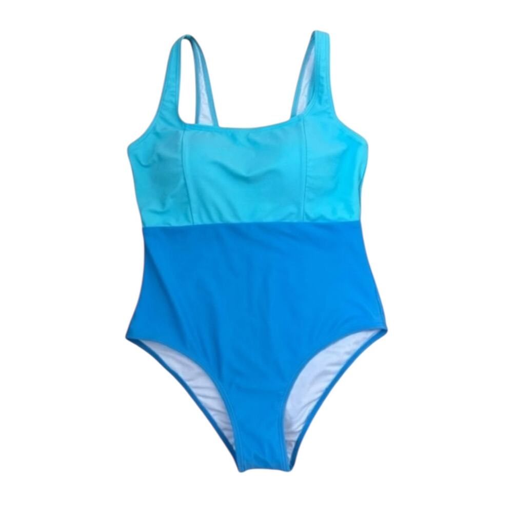 Colorblock High-Waisted Swimsuit Size 8